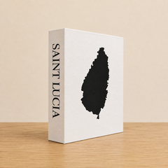 Saint Lucia Travel Faux Book Keepsake Box