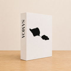 Samoa Travel Faux Book Keepsake Box