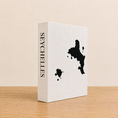 Seychelles Travel Faux Book Keepsake Box