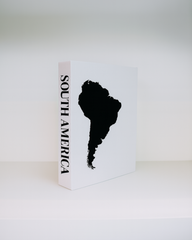 South America Travel Faux Book Keepsake Box