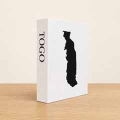 Togo Travel Faux Book Keepsake Box
