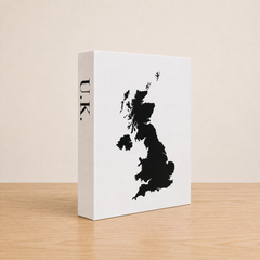 U.K. Travel Faux Book Keepsake Box