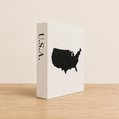 U.S.A. Travel Faux Book Keepsake Box