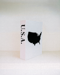 U.S.A. Travel Faux Book Keepsake Box