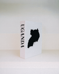 Uganda Travel Faux Book Keepsake Box