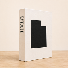 Utah Travel Faux Book Keepsake Box