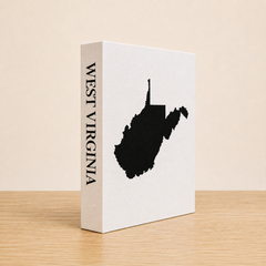 West Virginia Travel Faux Book Keepsake Box